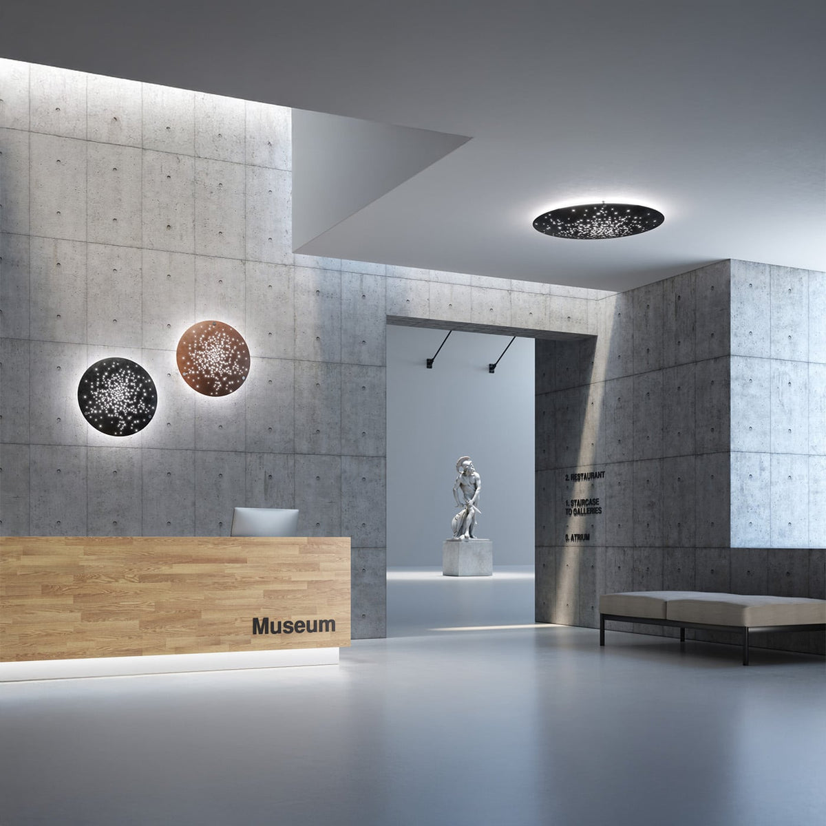 Fabbian Lens Applique Plafoniera