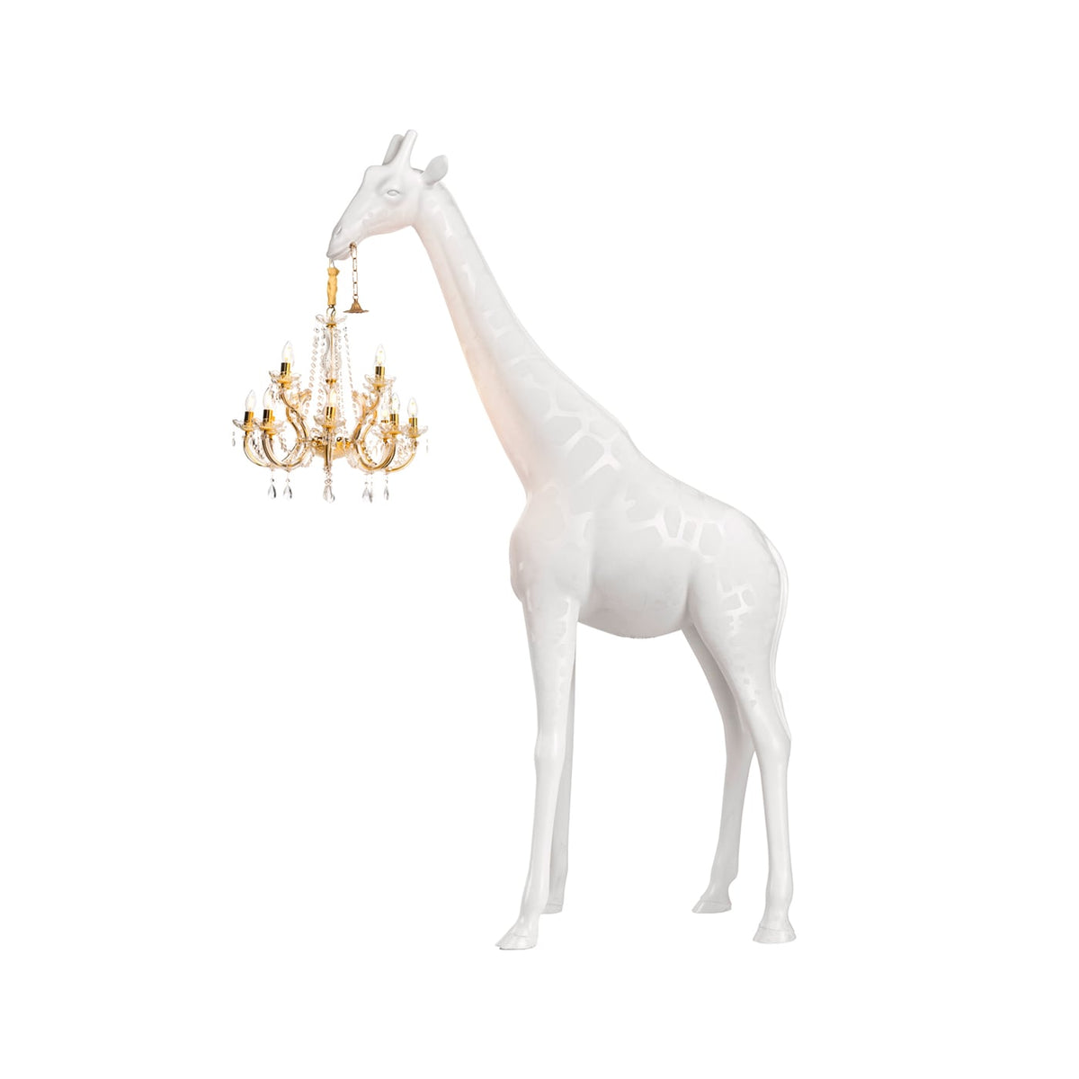 Qeeboo Giraffe in Love M Indoor Lampada in polietilene
