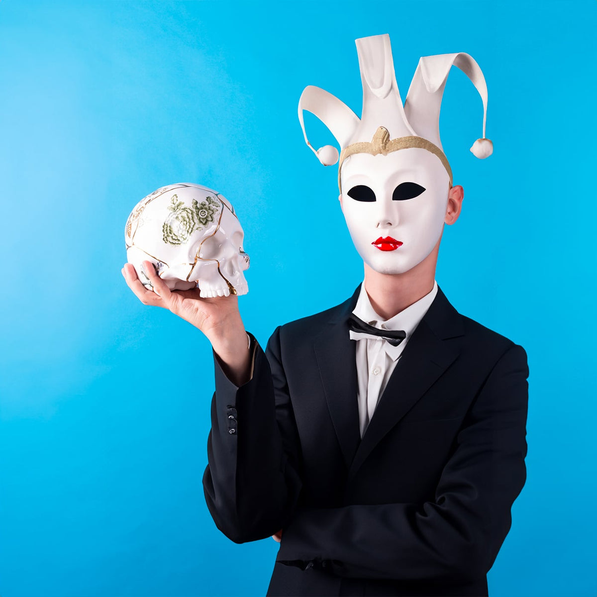 Seletti Skull Kintsugi Soprammobile