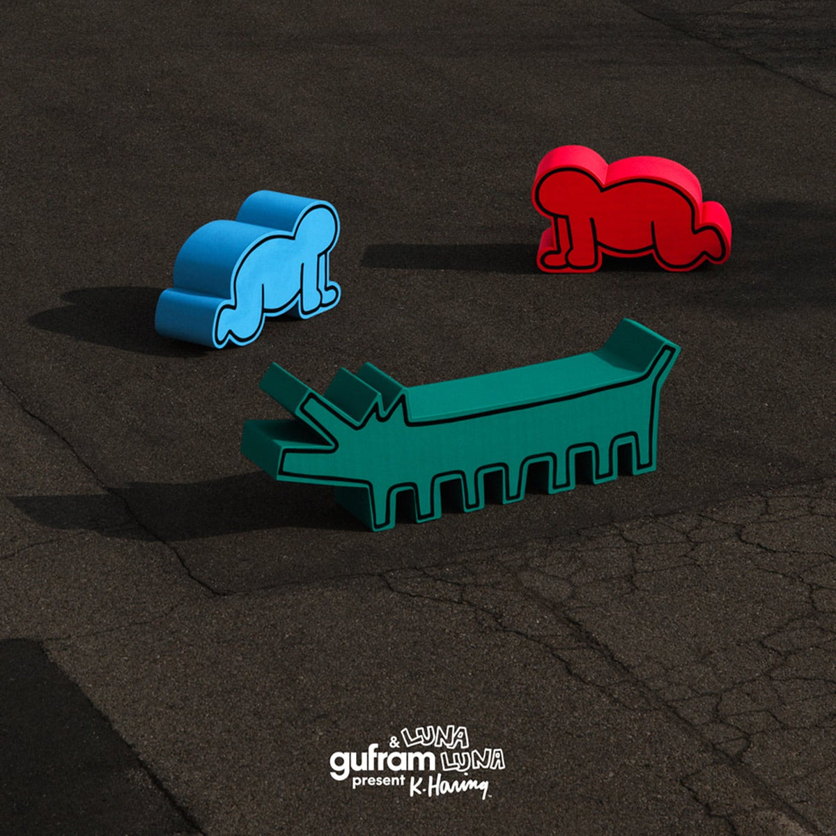 Gufram x Luna Luna | Green Dog Seat